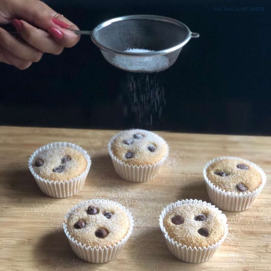 Almond Choco-chip Muffins