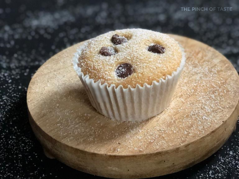 Almond Choco-chip Muffins