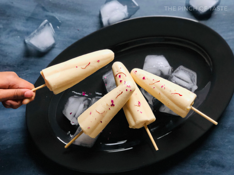 Yogurt & Dates Popsicle or Srikhand Popsicle